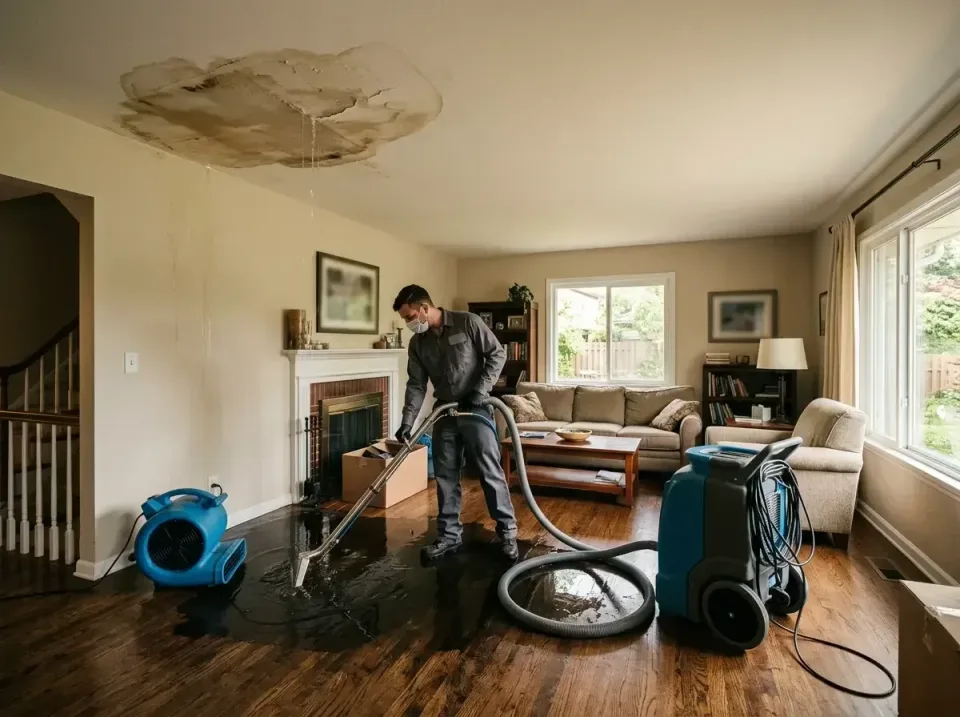 attic-pipe-burst-ceiling-drip-008 — frequently asked questions, Water Damage Restoration & Carpet Care in Danville, IL